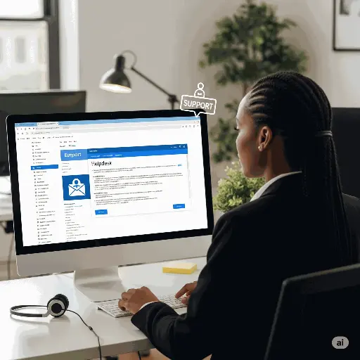 Suporte técnico remoto via Helpdesk + Email.