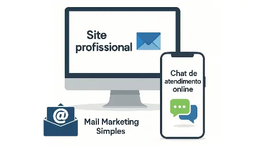 Combo Essencial: Site + Email Mkt + Email Profissional + Chat Atendimento (Black Friday)